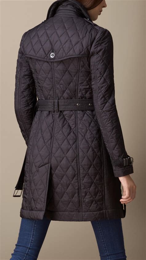 burberry mid length diamond quilted trench coat|burberrys vintage trench coat.